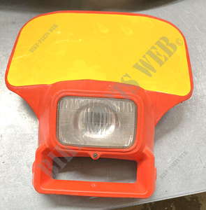 Used Honda XR front plate Flash Red - 